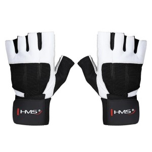 RST04 WHITE-BLACK ROZM. XL RĘKAWICE NA SIŁOWNIĘ HMS