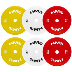TPP ZESTAW TALERZY OLIMPIJSKICH TECHNICZNYCH PE 2 x 1.5 - 5 KG (18 KG) HMS