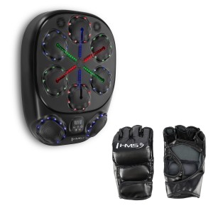 TB10 ELEKTRONICZNA TARCZA BOKSERSKA BLUETOOTH Z MUZYKĄ I RĘKAWICAMI BATERIA 4000MAH HMS