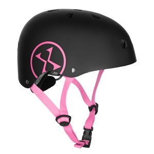 MTW001-1 KASK CZARNO-RÓŻOWY ROZM. S(52-56CM) NILS EXTREME