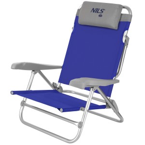 NC3502 KRZESŁO TURYSTYCZNE 2W1 SKŁADANE NIEBIESKO-SZARE NILS CAMP