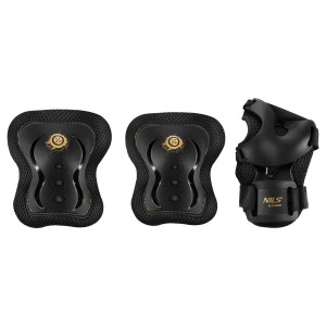 H320 ZESTAW OCHRANIACZY FLY ZŁOTY ROZM. S NILS EXTREME